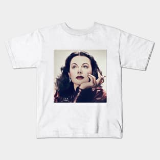 Hedy Lamarr fanart Kids T-Shirt